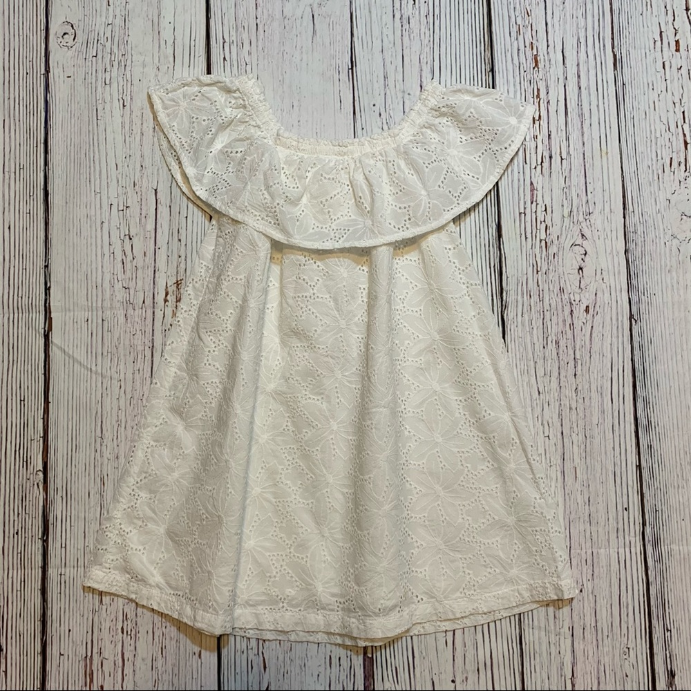 White, Eyelette Cotton Sundress